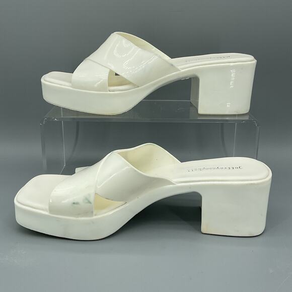 Jeffrey Campbell Women’s Bubblegum Platform Sandals White Size 9M - Picture 2 of 10